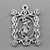 Mouse King Portrait Charms 27x19mm Antique Silver Plated Alloy Q6 Per Pkg