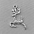 Whimsical Prancing Reindeer Charms 20x15mm Antique Silver Plated Alloy Q6 Per Pkg