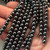 6mm Hematite Smooth Round Semi Precious Stone Beads Per Strand