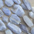 Chunky Nuggets Blue Lace Agate Druzy Semi Precious Beads Q6 Per Strand