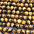 Tiger's Eye 8mm Smooth Round Ball Semi Precious Beads per Strand