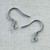 French Hook Flat Coil Earwires 15mm Stainless Steel Q20 Pair Per Pkg