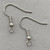 20mm French Hook Ball Coil Earwires 21ga Stainless Steel Q40 Pair Per Pkg