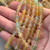 6mm Lemon Fluorite Faceted Round Stone Semi Precious Beads Per Strand