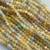 6mm Lemon Fluorite Faceted Round Stone Semi Precious Beads Per Strand