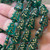 16x12mm Gilded Emerald Christmas Tree Czech Glass Beads Per Strand