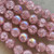 16mm Crackle Bauble Beads Round Czech Glass Rose AB 8 Pcs Per Strand