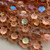 21mm Flower 5 Petal Window Cut Czech Glass Beads Rosaline AB 6Pcs Per Strand