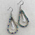 Glitz and Glamour Ocean Rhinestone Earrings Teardrop Artisan Made in the USA Per Pair