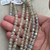 6mm Cathedral Czech Glass Beads Matte Crystal AB 20 Beads Per Strand