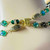 Joan of Arc Emerald Green Necklace Artisan Made Choker Multistrand Chain Per Pc