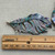 Namibia Blue Fancy Feather Artisan Hand Painted Pendant BIG 85x40mm Per Pc