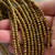 4mm Agate Gold Plated Faceted Rondelle Semi Precious Beads Q60 Per Strand