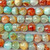 Aqua Fire Dragon Agate 8mm Faceted Round Semi Precious Stone Beads Per Strand