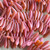 15x4mm Coral Marble Czech Glass Dagger Drop 50 Beads Per Strand