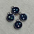 17x14mm Night Stars Glitter Resin Charms Antique Silver Plated 4Pcs Per Pkg