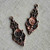 Baroque Drop 7mm Cabochon Memory Tray Charms 29x11mm Copper Plated Brass Q2 Per Pkg