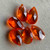 Orange Prism Charms Teardrop Chandelier Crystal 22mm 6Pcs Per Pkg