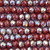 Chocolate Cherry Pewter Red Brown 6x4mm Rondelle Chinese Crystal Glass Beads Per Strand