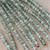 Bellflower Czech Glass 6x4mm Evergreen Marble 25 Beads Per Strand