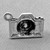 Crystal Camera Charms 16x20mm Antique Silver Plated Alloy Q4 Per Pkg