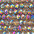 Sepia Pyrite 8x6mm Faceted Chinese Crystal Glass Rondelle Per Strand