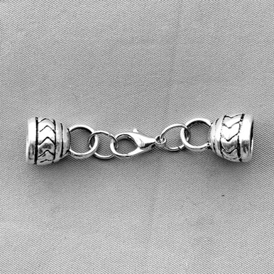 Sterling Silver Crimp End Cap 2mm with Hook