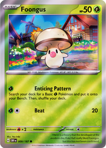 Foongus - OBF-009-RH - (Reverse Holo) Foongus - OBF-009-RH - (Reverse Holo)