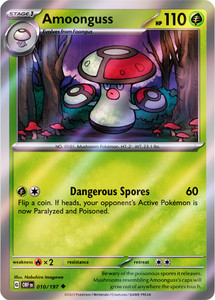 Amoonguss - OBF-010-RH - (Reverse Holo) Amoonguss - OBF-010-RH - (Reverse Holo)