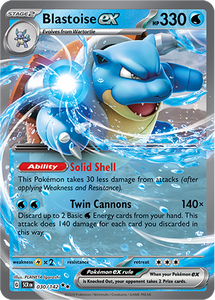 Blastoise ex - SCR-030 - (Double) Blastoise ex - SCR-030 - (Double)