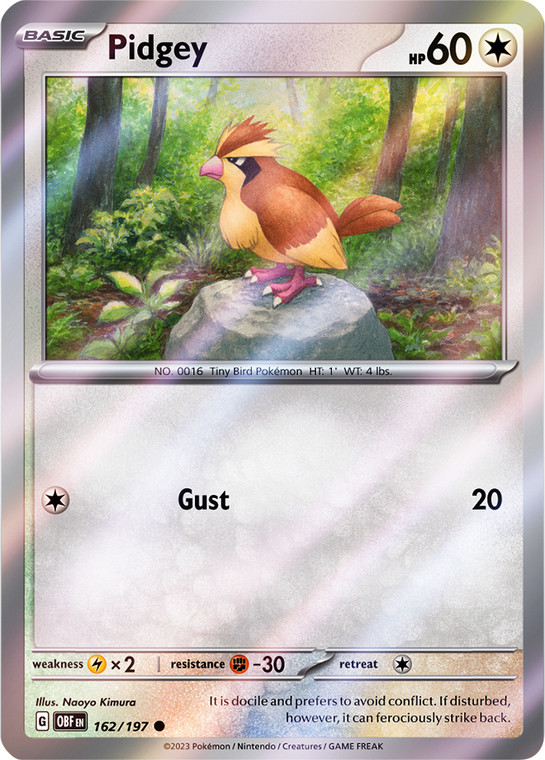 Pidgey - OBF-162-RH - (Reverse Holo)