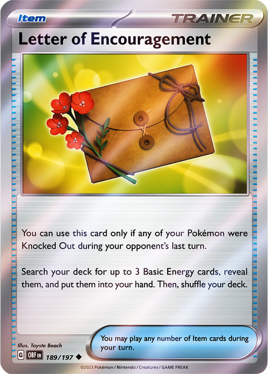Letter of Encouragement - OBF-189-RH - (Reverse Holo)
