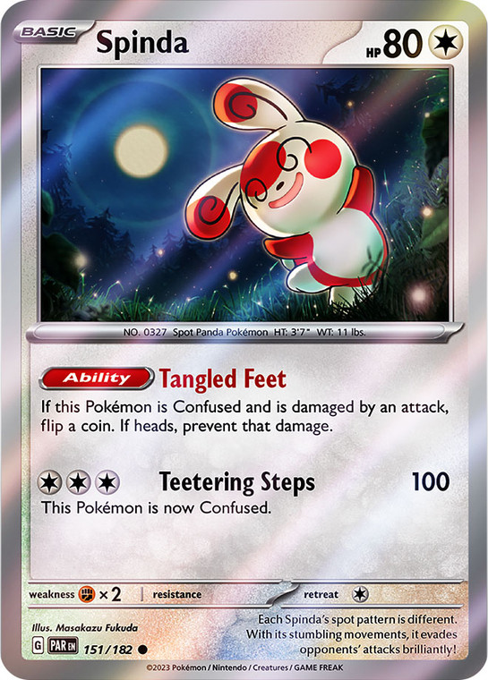 Spinda - PAR-151-RH - (Reverse Holo)