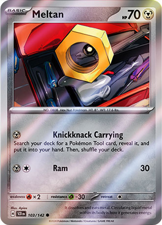 Meltan - SCR-103-RH - (Reverse Holo)