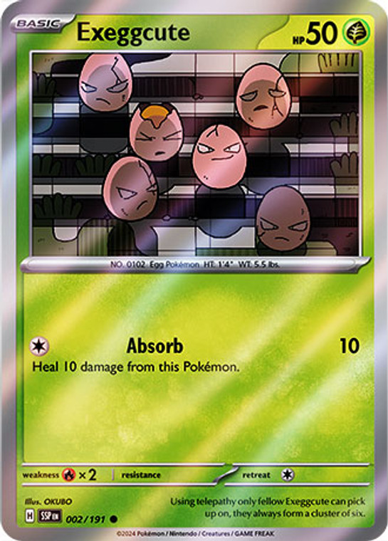 Exeggcute - SSP-002-RH - (Reverse Holo)
