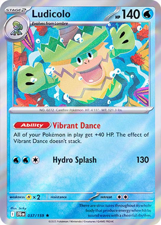 Ludicolo - JTG-037-RH - (Reverse Holo)