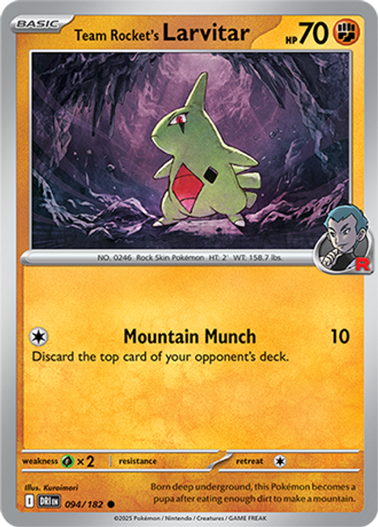 Team Rocket's Larvitar - DRI-094