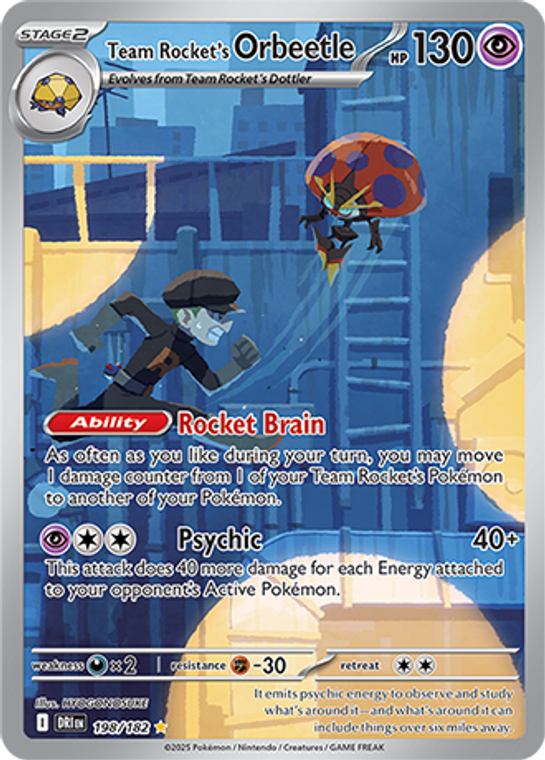 Team Rocket's Orbeetle - DRI-198 - (Illustration)