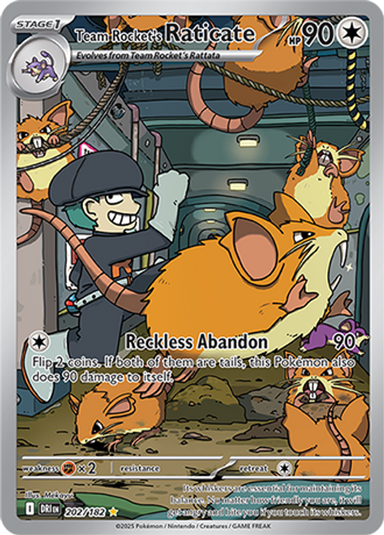 Team Rocket's Raticate - DRI-202 - (Illustration)