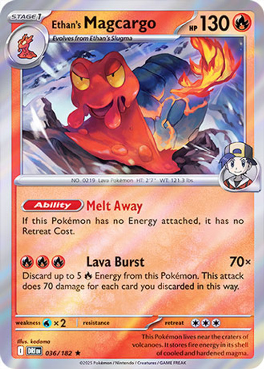 Ethan's Magcargo - DRI-036-RH - (Reverse Holo)