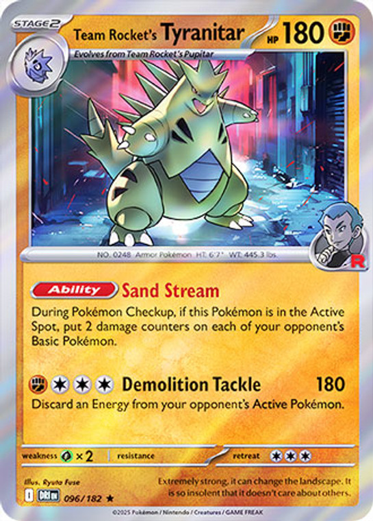 Team Rocket's Tyranitar - DRI-096-RH - (Reverse Holo)