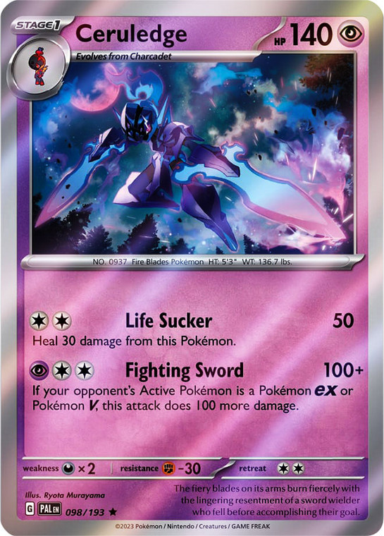 Ceruledge - PAL-098-RH - (Reverse Holo)