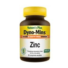 Natures plus dyno-mins zinc 15 mg 60 comprimidos