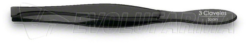 Pinza de depilar estrecha. color negro