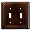 085-03-1462  Architect Espresso Double Switch Combo Cover Plate