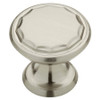 085-03-4005 1 1/4" Satin Nickel Scallop Cabinet Drawer Pull Knob 10 Pack