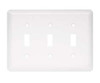 W10247-W White Stamped Triple Switch Cover Plate