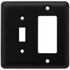 64371 Stamped Flat Black Single Switch Single GFCI Decora Cover Plate