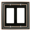 W10536-OB Oil Rubbed Bronze Architect Double GFCI Cover Plate