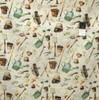 Marjolein Bastin PWMB013 Marjolein's Garden Garden Tools Sand Fabric By Yard